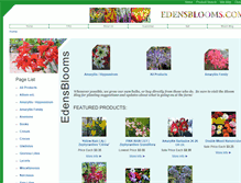 Tablet Screenshot of edensblooms.com
